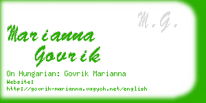 marianna govrik business card